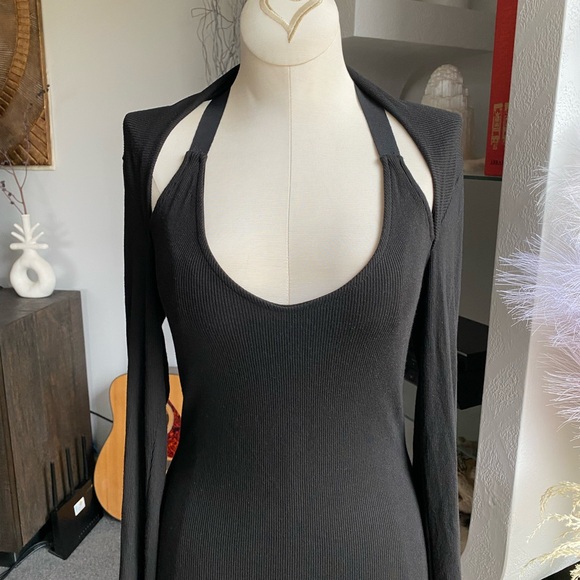 New Enza Costa Revolve Ribbed Shrug Dress rick owens joah brown skims areyouami - Picture 4 of 11